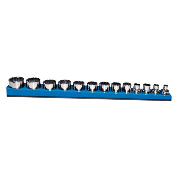 Mechanics Time Savers® - S3810-Series 3/8" Drive 12-Slot Neon Blue Magnetic Socket Holder
