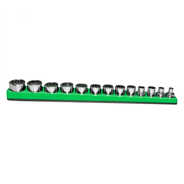 Mechanics Time Savers® - S3810-Series 3/8" Drive 12-Slot Neon Green Magnetic Socket Holder