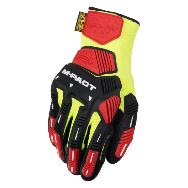 Mechanix Wear® - M-Pact™ Medium 13 Gauge Level 3 Hi-Viz Yellow/Black Cut Resistant Gloves 