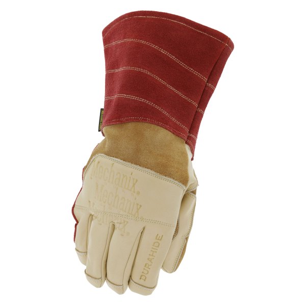 Mechanix Wear® - Flux™ Large Tan/Red Cowhide Leather Welding Gloves