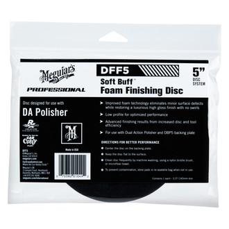 Meguiars® - Soft Buff™ 5" Foam Dual Action Hook-and-Loop Finishing Pad