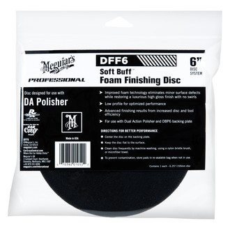 Meguiars® - Soft Buff™ 6" Foam Dual Action Hook-and-Loop Finishing Pad