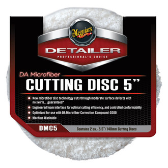 Meguiars® DMC5 - 5" Microfiber Dual Action Hook-and-Loop Cutting Pad (2 Pieces)