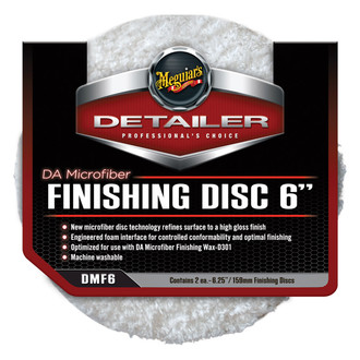 Meguiars® - 6" Microfiber Dual Action Hook-and-Loop Finishing Pad (2 Pieces)