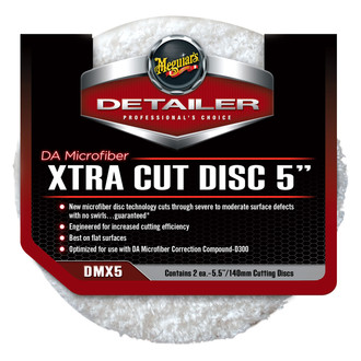 Meguiars® - 5" Microfiber Dual Action Hook-and-Loop Extra Cut Pads (2 Pieces)