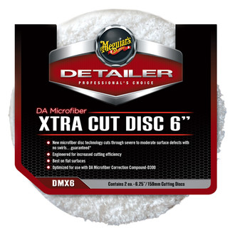Meguiars® - 6" Microfiber Dual Action Hook-and-Loop Extra Cut Pads (2 Pieces)