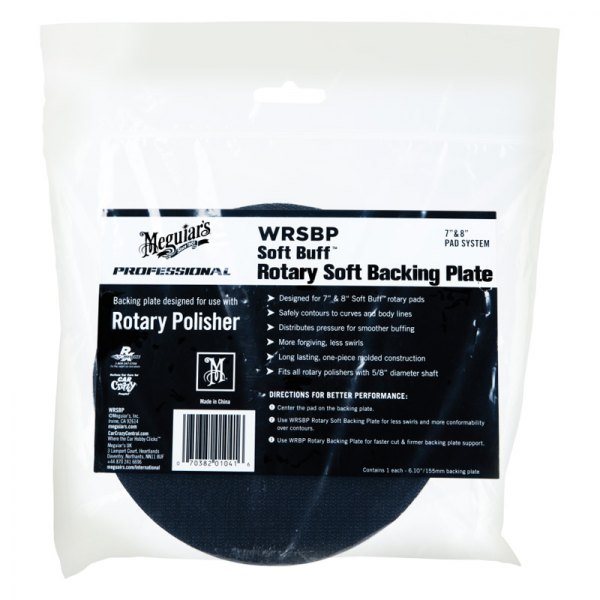 Meguiars® - Soft Buff™ 7", 8" Rotary Soft Hook-and-Loop Back-Up Pad