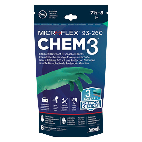 Microflex® - CHEM3™ Chemical Resistant Powder-Free Nitrile