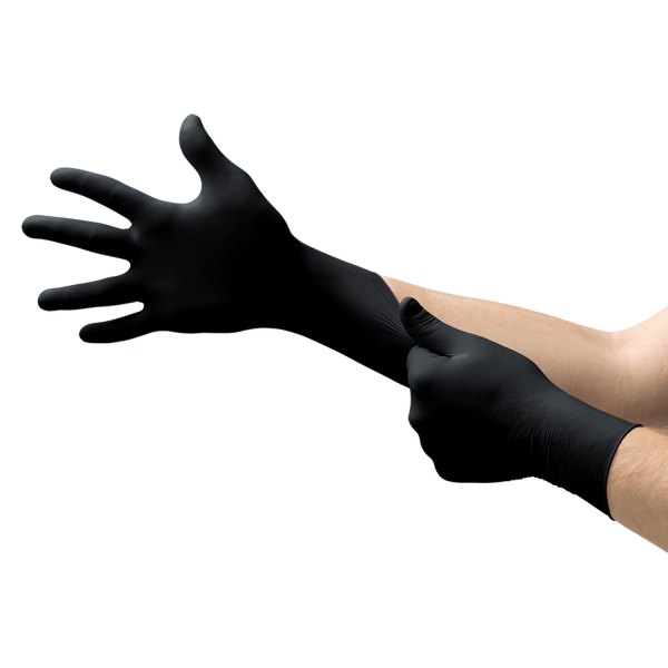 Microflex® - Black Dragon™ Zero X-Large Powder-Free Black Nitrile Disposable Gloves