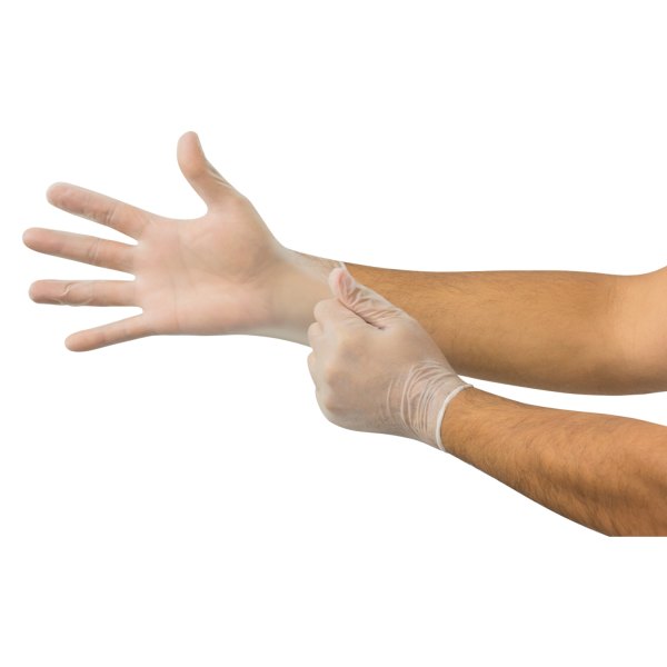 Microflex® - Derma Free™ Large Powder-Free Clear Vinyl Disposable Gloves