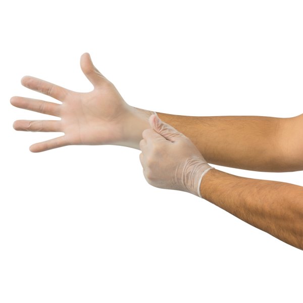 Microflex® - Derma Free™ Medium Powder-Free Clear Vinyl Disposable Gloves