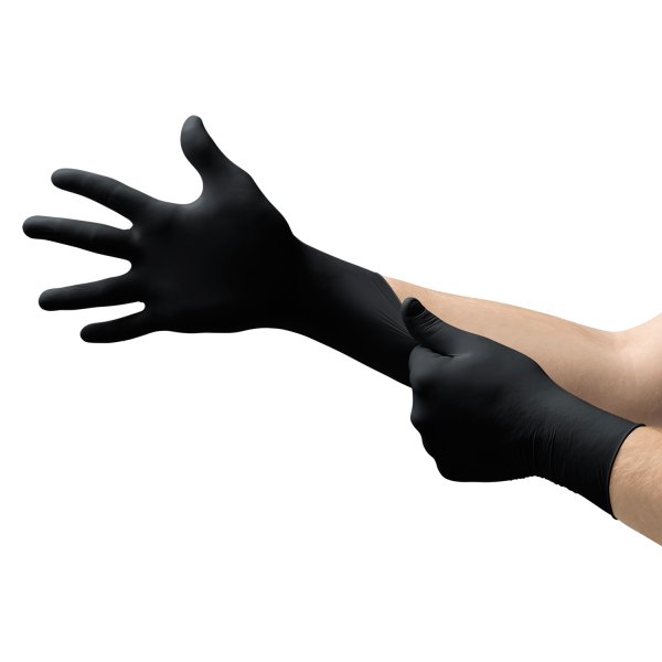 Microflex® - MidKnight™ Small Powder-Free Black Nitrile Disposable Gloves