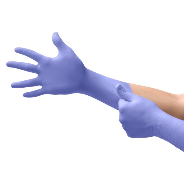 Microflex® - Supreno™ EC Large Powder-Free Violet Blue Nitrile Disposable Gloves 