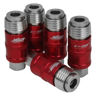 Milton® 1750 - 5 In ONE™ 1/4" (F) NPT x 1/4" Safety Exhaust Quick Coupler Body
