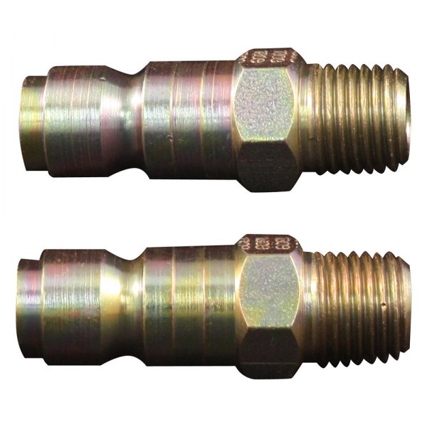 Milton® - P-Style 1/4" (M) NPT x 3/8" 68 CFM Quick Coupler Plug in Retail Pack Package