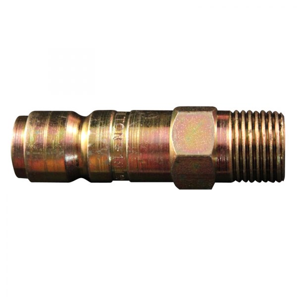 Milton® - L-Style 3/8" (M) NPT x 1/2" 99 CFM Steel Quick Coupler Plug, 5 Pieces