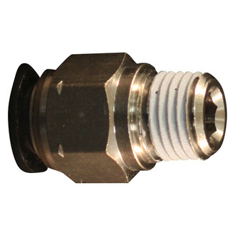 Milton® 2200-9 - 1/2" (M) NPT x 3/8" OD Straight Push-to-Connect Tube Fitting, 10 Pieces