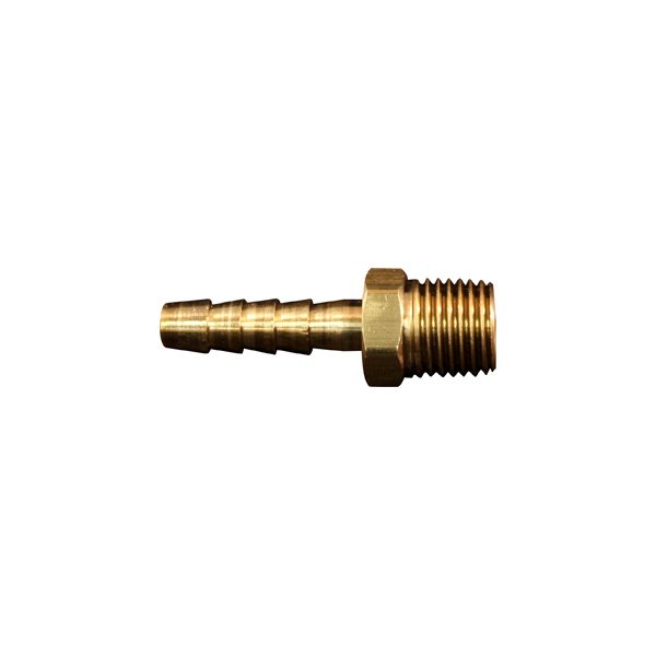 Milton® - 1/4" (M) NPT x 1/4" OD Brass Barbed Hose Fitting, 10 Pieces