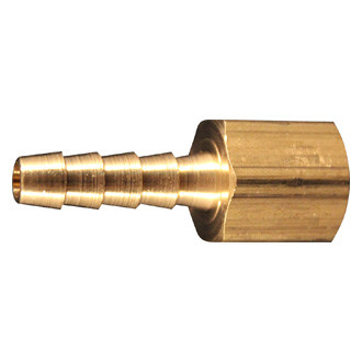 Milton® 603 - 3/8" (F) NPT x 3/8" OD Brass Barbed Hose Fitting, 10 Pieces