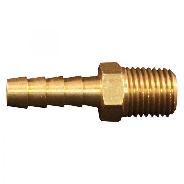 Milton® - 1/2" (M) NPT x 1/2" OD Brass Barbed Hose Fitting, 5 Pieces