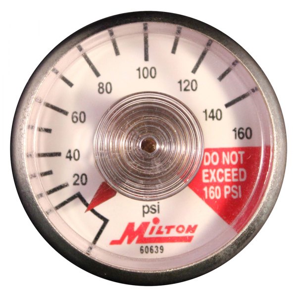 Milton® - 0-160 psi 1/8" (M) NPT Center Back Mount Gauge