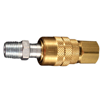 Milton® - 1/4" x 1/4" M-Style 40 CFM Quick Coupler Body/Plug, 2 Pieces