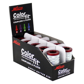 Milton® - ColorFit™ M-Style 1/4" (F) NPT x 1/4" Quick Coupler Body, 1 Piece