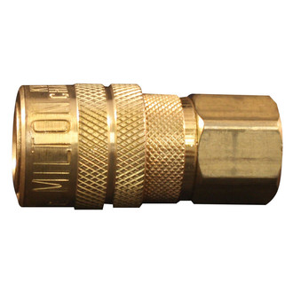 Milton® - KWIK-CHANGE™ M-Style 1/4" (F) NPT x 1/4" 40 CFM Brass Quick Coupler Body