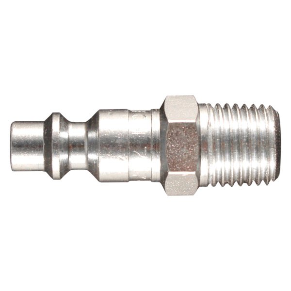 Milton® - M-Style 1/4" (M) NPT x 1/4" 40 CFM Steel Quick Coupler Plug in Retail Pack Package, 10 Pieces
