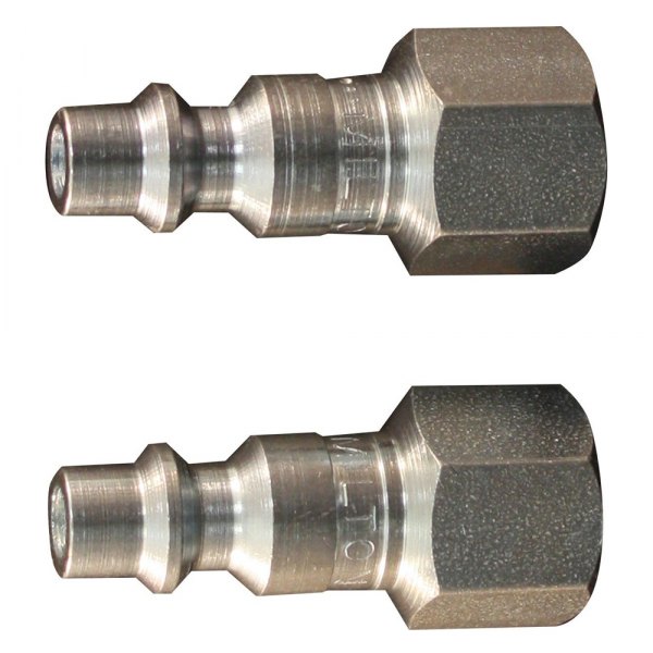 Milton® - M-Style 1/4" (F) NPT x 1/4" 40 CFM Steel Quick Coupler Plug in Retail Pack Package