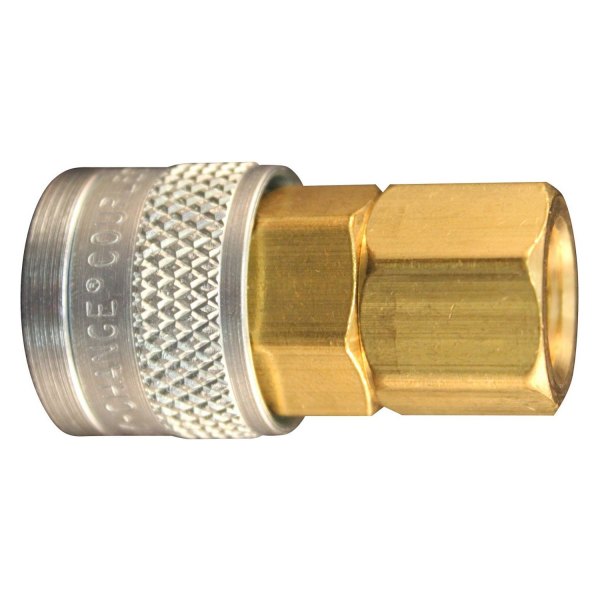 Milton® - M-Style 1/4" (F) NPT x 1/4" 40 CFM Brass Push Quick Coupler Body, 10 Pieces