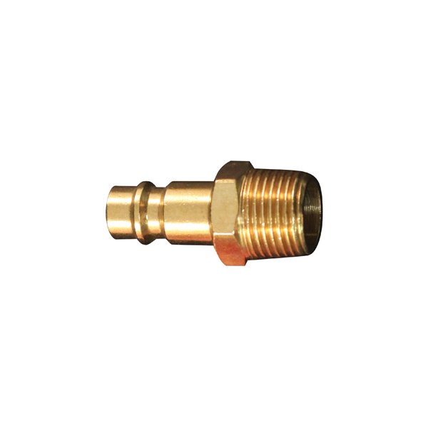 Milton® - V-Style 3/8" (M) NPT x 3/8" Brass High Flow Quick Coupler Plug
