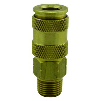 Milton® 767 - V-Style 3/8" (M) NPT x 1/4" 74 CFM High-Flow Quick Coupler Body, 10 Pieces