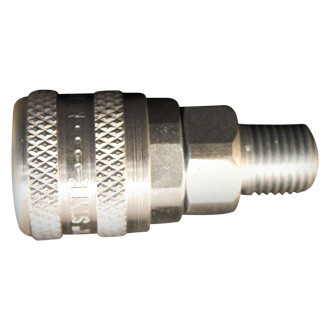 Milton® - A-Style 1/4" (M) NPT x 1/4" 34 CFM Steel Push Type Quick Coupler Body