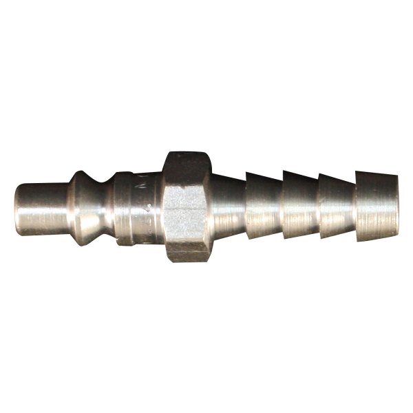 Milton® - A-Style 3/8" x 3/8" Hose Barb 34 CFM Steel Quick Coupler Plug, 10 Pieces 