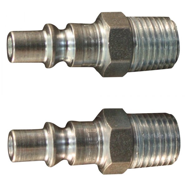 Milton® - A-Style 1/4" (M) NPT x 1/4" 34 CFM Steel Quick Coupler Plug, 10 Pieces