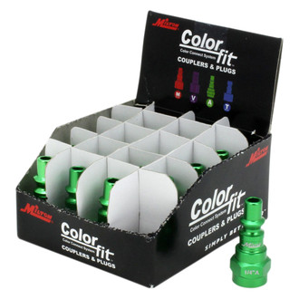 Milton® - ColorFit™ A-Style 1/4" (F) NPT Quick Coupler Plug, 20 Pieces