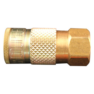 Milton® - T-Style 3/8" (F) NPT x 1/4" 40 CFM Brass Quick Coupler Body