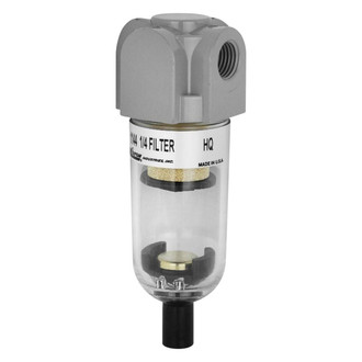 Milton® - 20 Micron 1/4" (F) NPT x 1/4" (F) NPT 27 CFM 1 oz. Polycarbonate Bowl Mini Air Filter