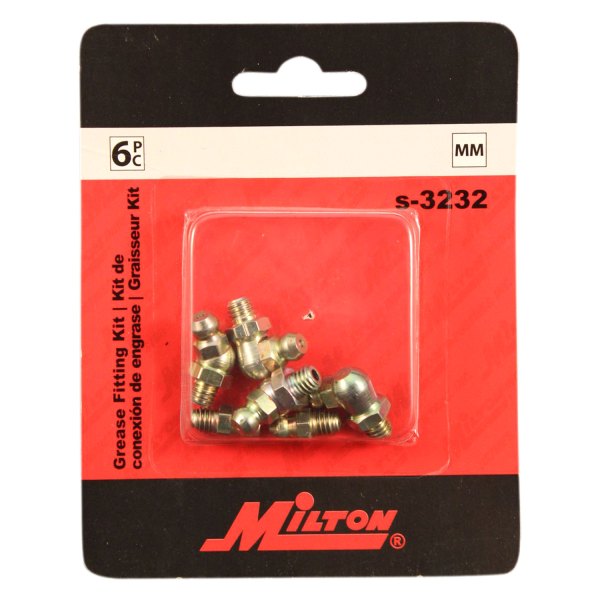 Milton® - 1/8" NPT Grease Fitting Assortment, 6 Pieces