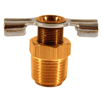 Milton® - 3/8" (M) NPT Brass Compressor Tank Drain Valve