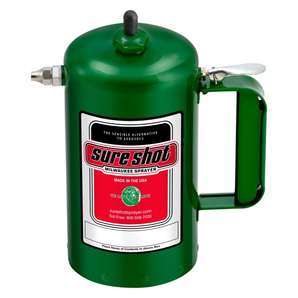 Milwaukee Sprayer® - Sure Shot™ 32 oz. Nickel Plated Green Steel Air Sprayer