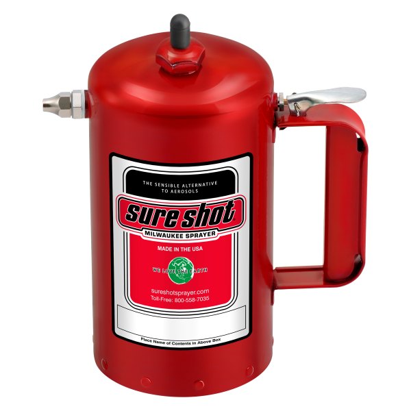 Milwaukee Sprayer® - Sure Shot™ 32 oz. Nickel Plated Red Steel Air Sprayer