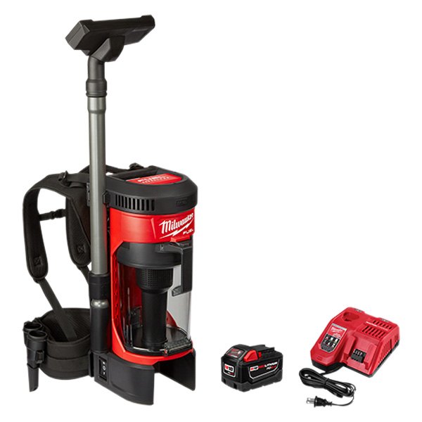 Milwaukee 18V Lithium-Ion FUEL 3-in-1 Backpack Vacuum with Hose,  Attachments and HEPA Filter 