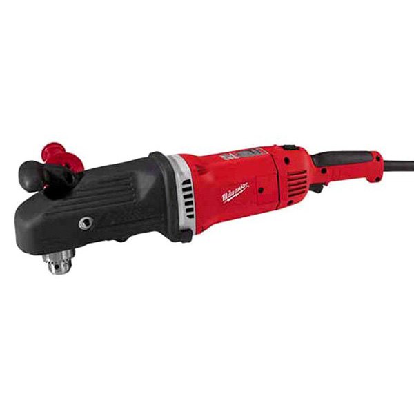 Milwaukee® - Super Hawg™ Corded 120 V 13.0 A Variable Speed Straight Handle Angle Drill with Carrying Case