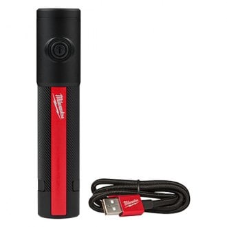 Milwaukee® - Black/Red Rechargeable LED Flashlight