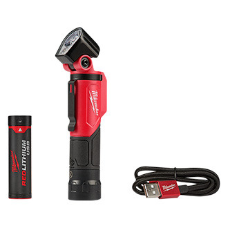 biggest milwaukee flashlight Milwaukee® 2113-21 - 500 lm Black USB Pivoting LED Flashlight
