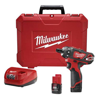 Milwaukee® 2406-22 - M12™ Cordless 12 V Li-ion 1.5 Ah Mid-Handle Screwdriver Kit