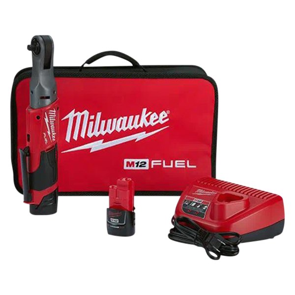 Milwaukee® - M12 Fuel™ 3/8" Cordless 12 V 2.0 Ah Li-ion Ratchet Kit