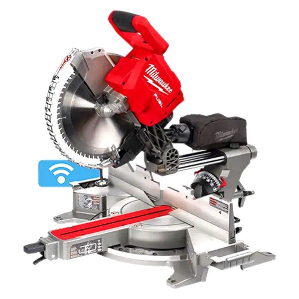 Milwaukee® - M18 Fuel™ 12" 18 V Cordless Brushless Dual Bevel Sliding Compound Miter Saw Bare Tool with ONE-KEY™ Wi-Fi Module